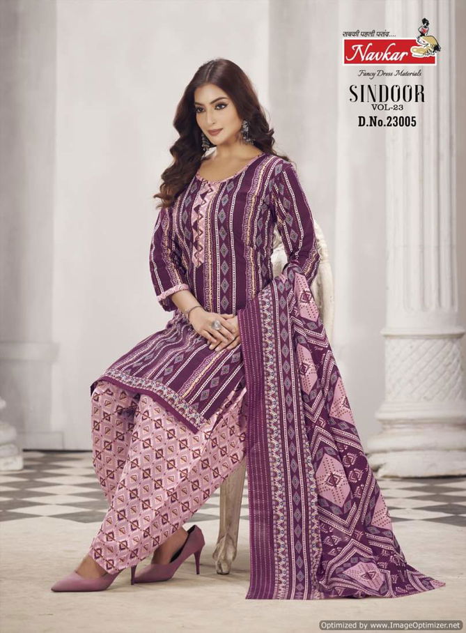 Sindoor Vol 23 By Navkar Pure Cotton Printed Readymade Dress Wholesale Shop In Surat